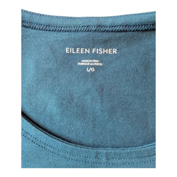 Eileen Fisher | Organic Pima Cotton Stretch Jersey Tank Dress | Large - Picture 6 of 10